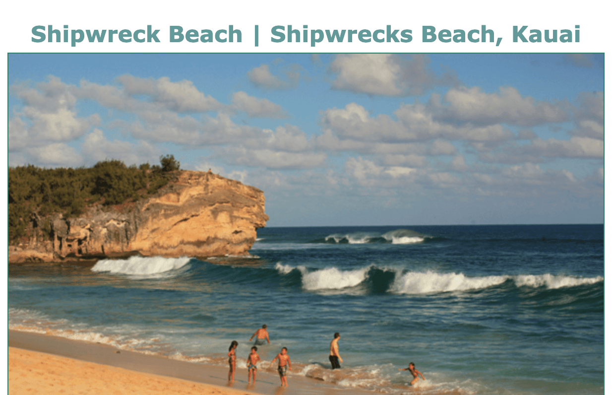 Shipwrecks Beach map